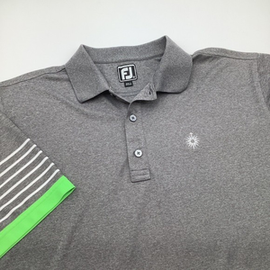 FootJoy FJ Mens Athletic Fit‎ Short Sleeve Golf Polo Gray Size XL